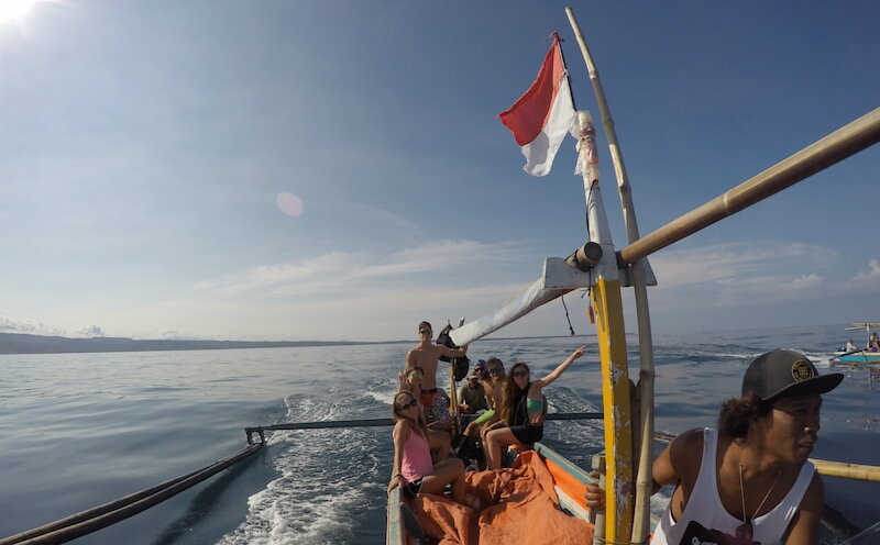 Boat to Pulau Pisang Pesisir Barat Sumatra