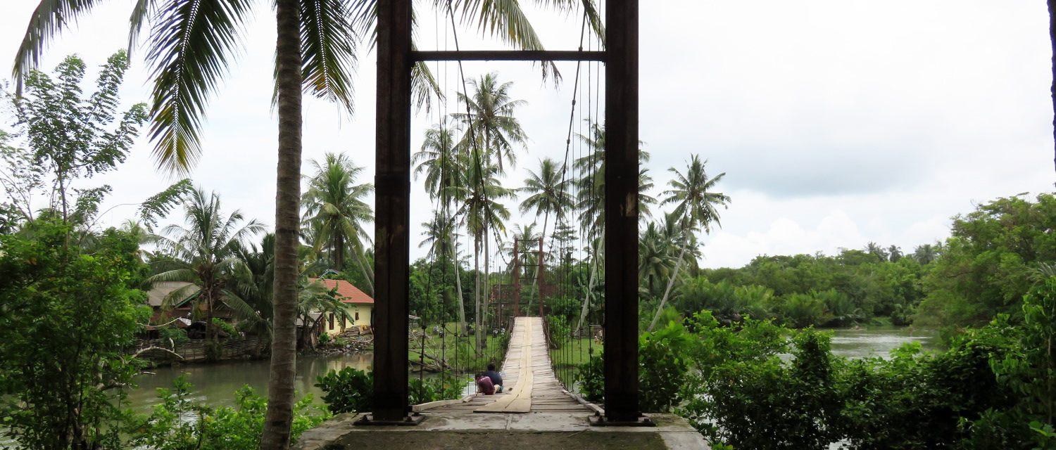 Bridge to Biha beach Lampung, Sumatra