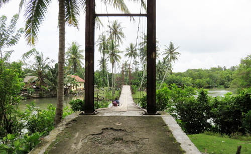Biha hanging bridge Lampung Sumatra
