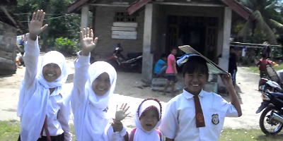 Friendly children Biha South Sumatra