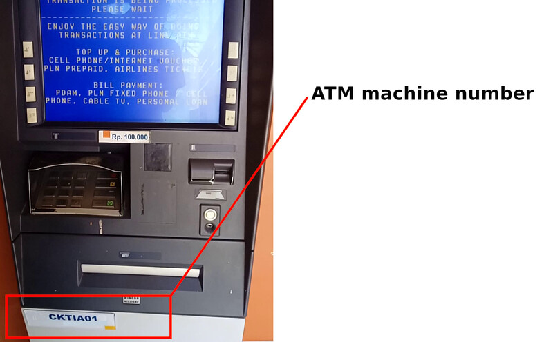 Location of ATM machine number