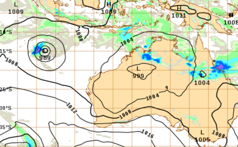 Off season mslp chart South Sumatra