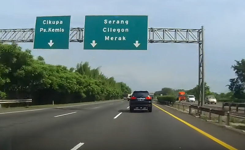 Jakarta to Merak Toll Way