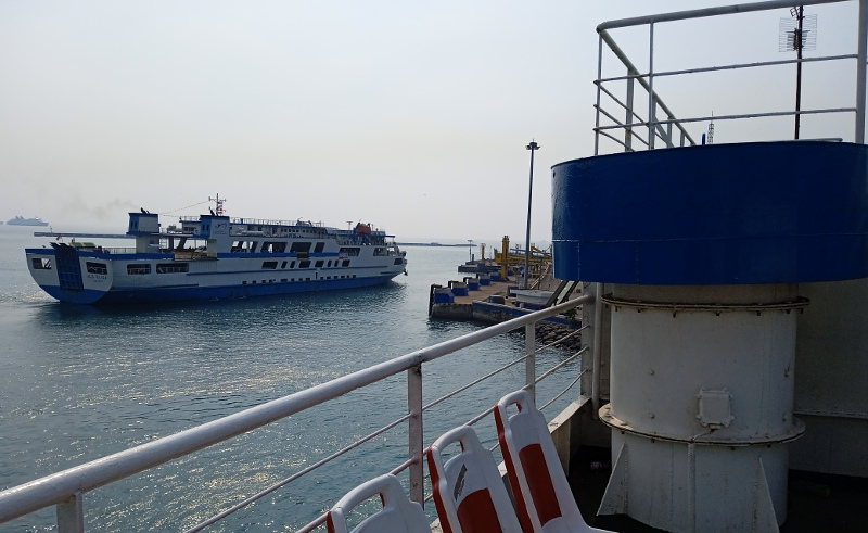 Ferry Java to Sumatra, Indonesia