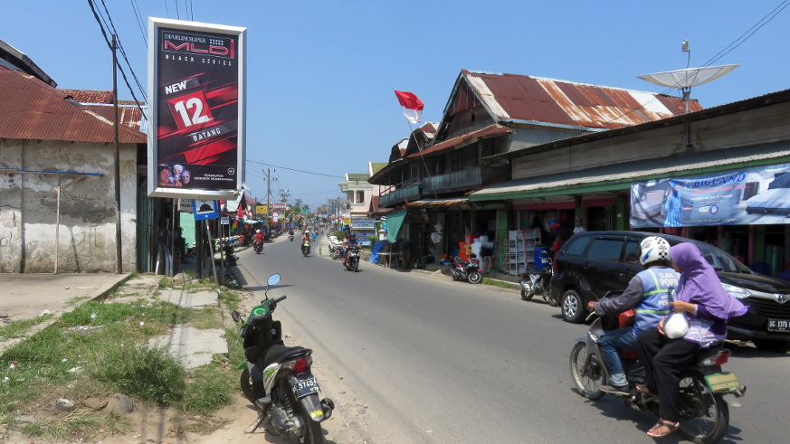 Main street Krui South Sumatra
