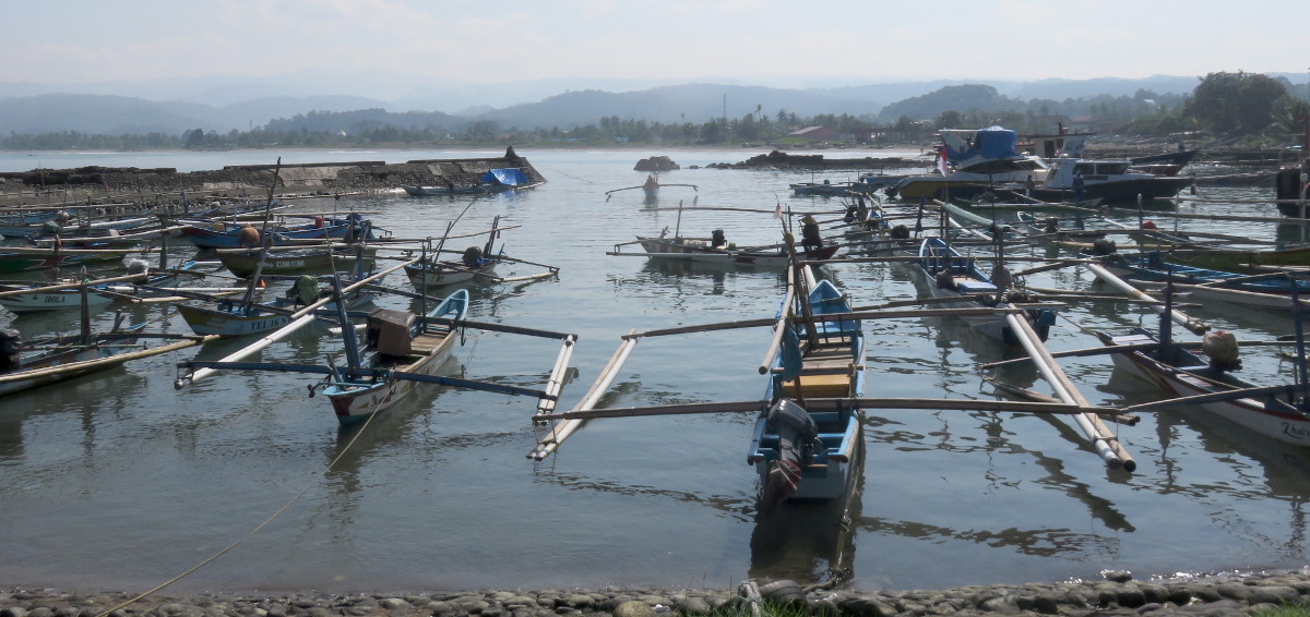 Wharf area Krui town, Lampung, Sumatra