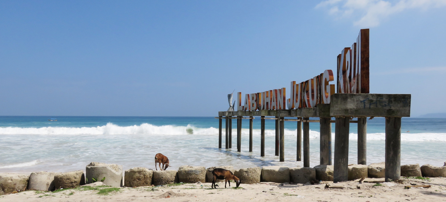 North end of Labuhan Lukung beach, South Sumatra