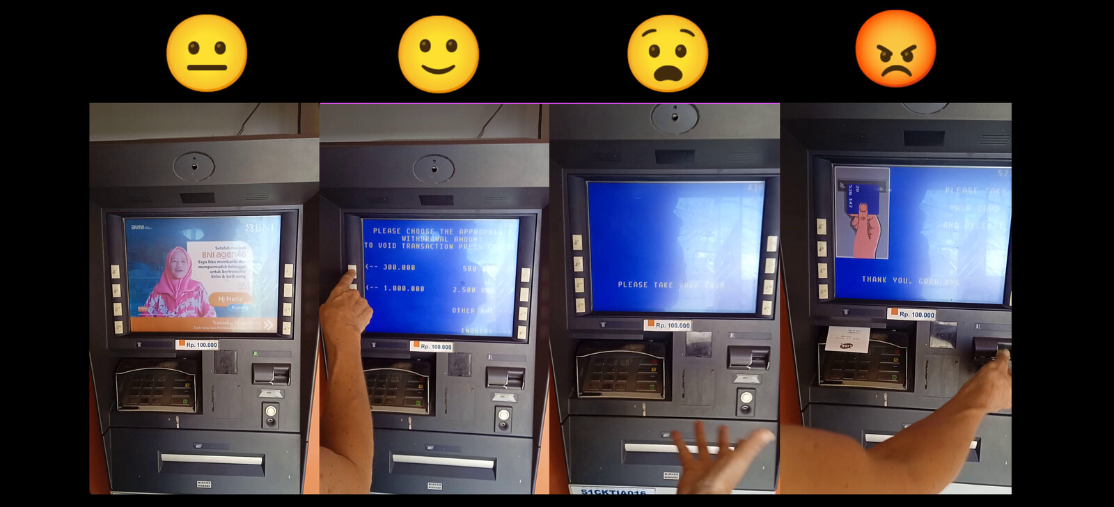 ATM does not give out cash