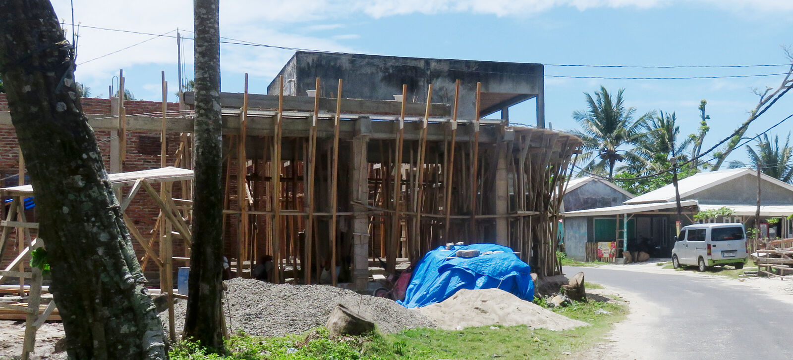 Development on Jl. Pantai Wisata Tanjung Setia