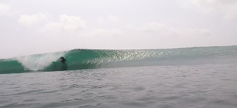 Amys Left surf break South Sumatra