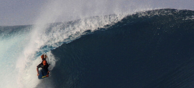 Bodyboarding at Honey Smacks surf break