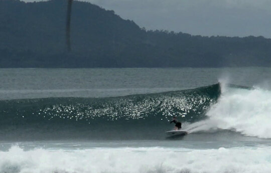 Jennys Right surf break Kuripan Sumatra