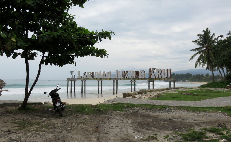 The beach Krui Right Sumatra