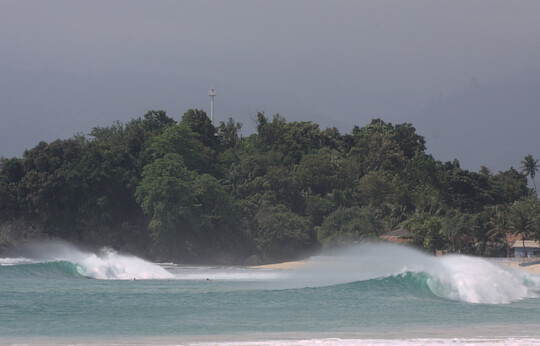 Krui Right surf break Sumatra