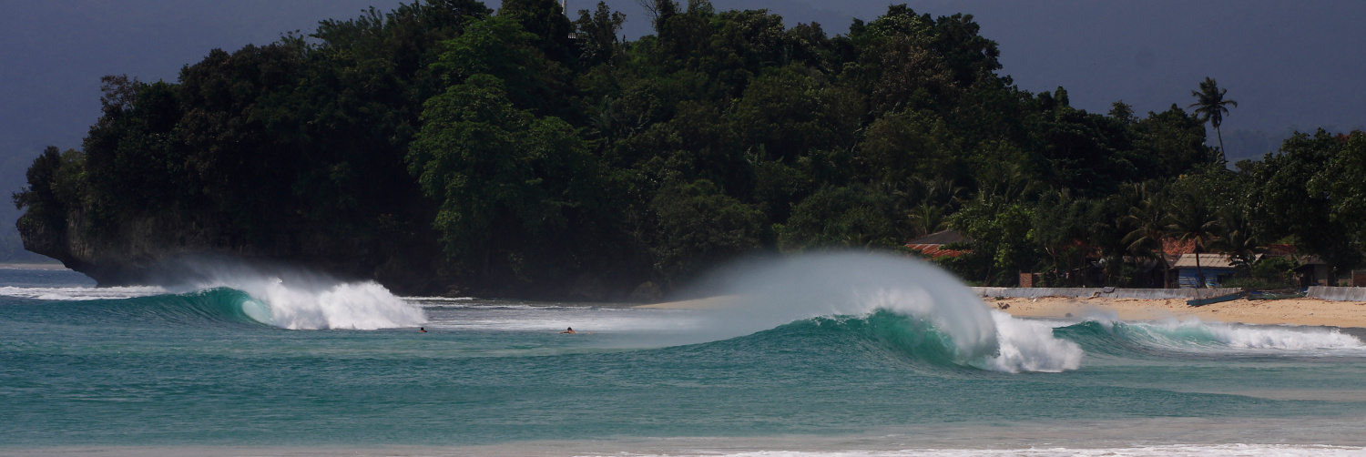 Krui Right surf break South Sumatra