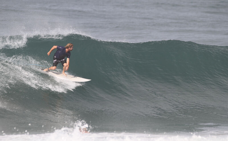 Average day surfing Mandiri Beach