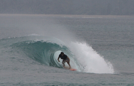 The Peak surf break Sumatra