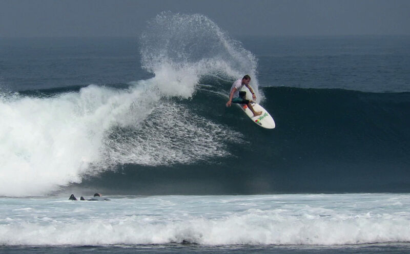 Small day at Ujung Bocur surf break