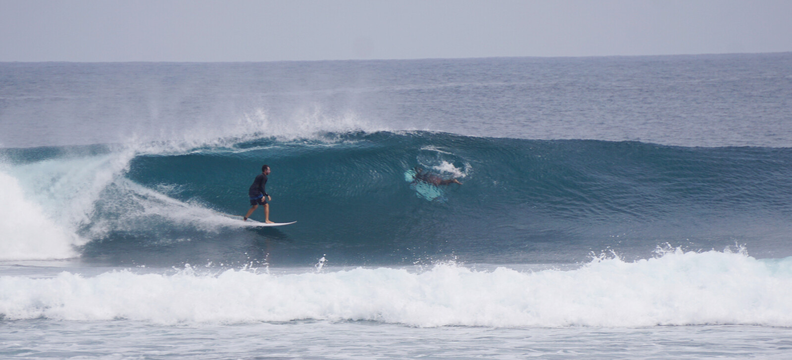 Surfing an average day at Way Jambu